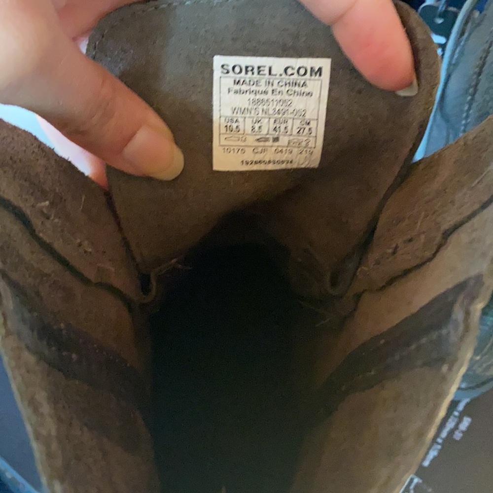One day sale!!! Sorel Joan of Artic Grey Boots SZ 10.5 NEW - Picture 11 of 13